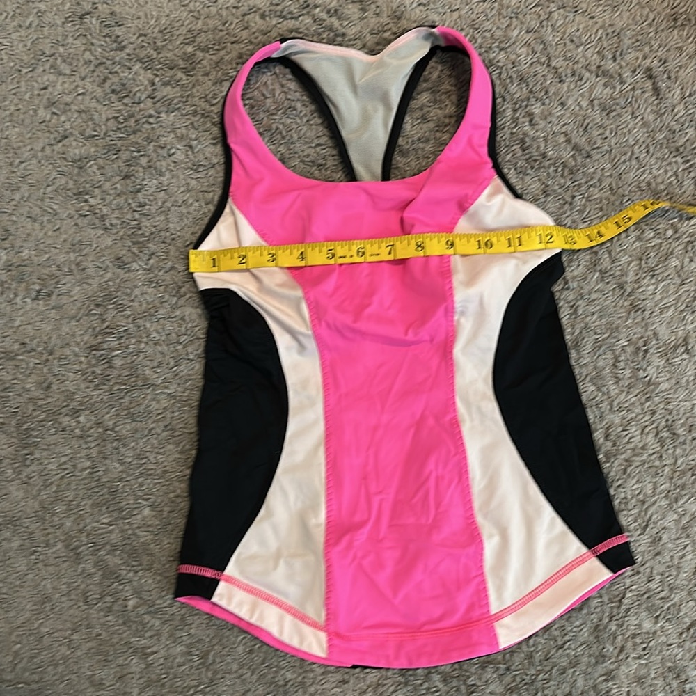 Lululemon racker back tank pink and blackโ - Picture 6 of 6